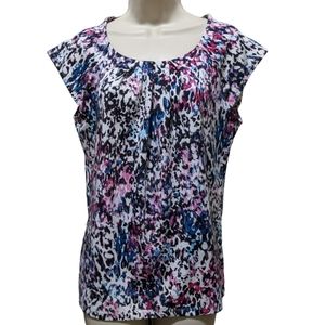 Women's Covington Snow Leopard Multi Colored Blouse